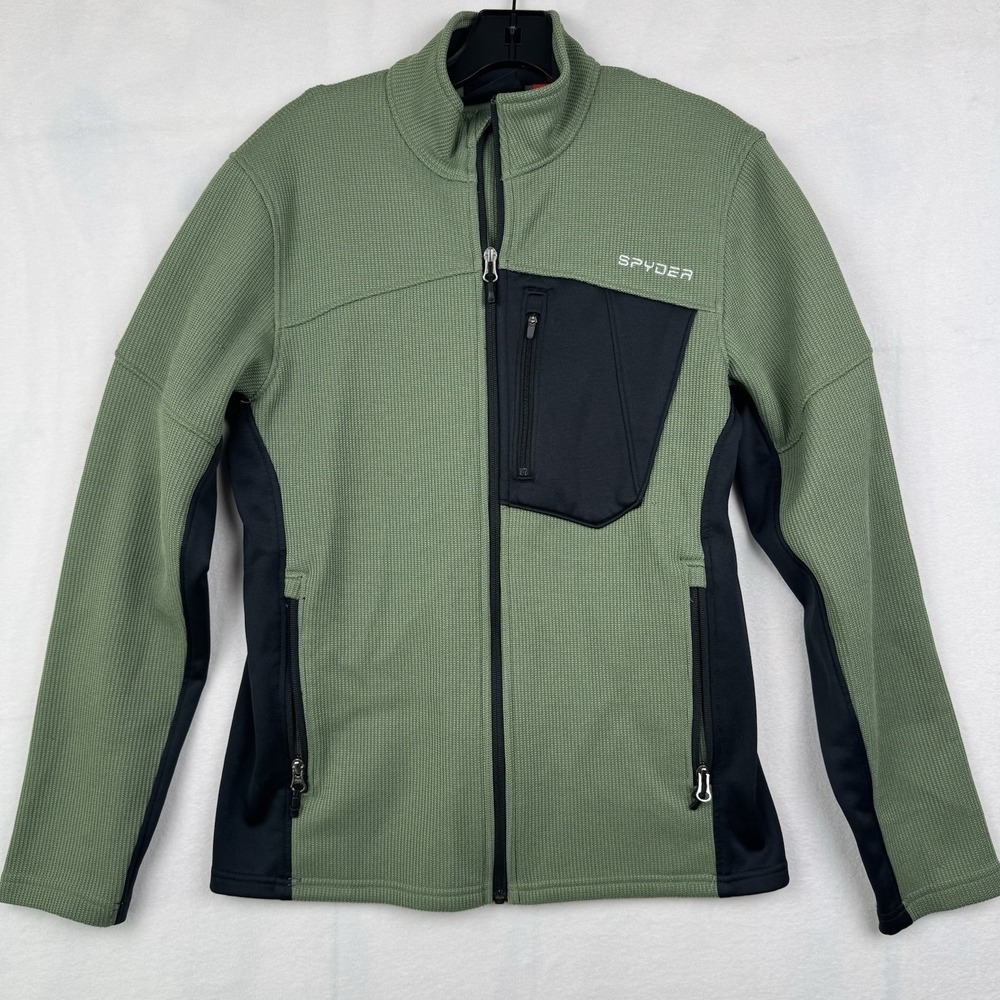 Spyder Men's Bandit Full Zip Jacket Green Small 205026NA